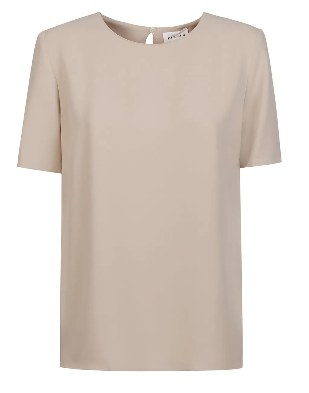 P.A.R.O.S.H. Cady Round-Neck Blouse