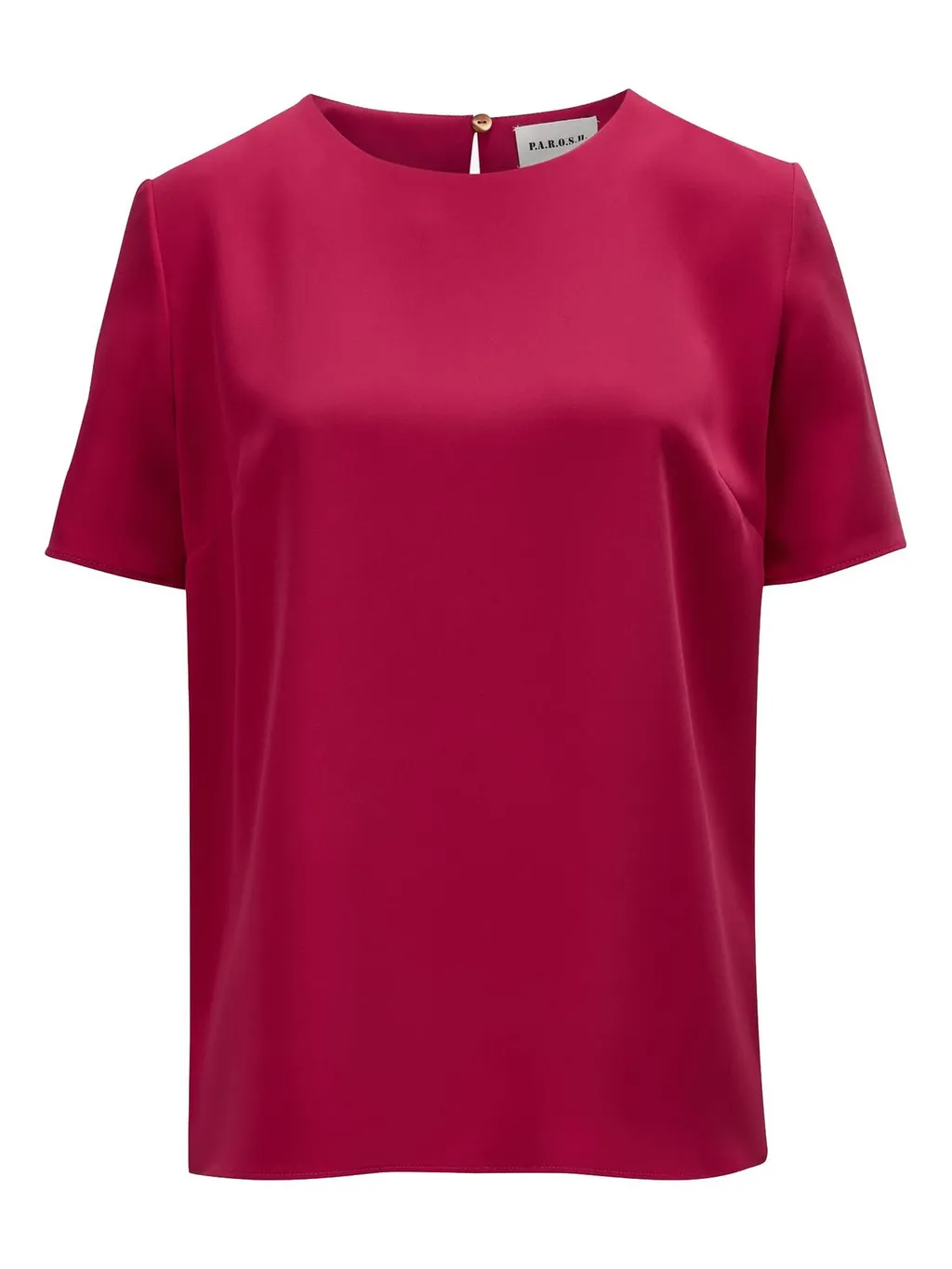 P.A.R.O.S.H. Cady Round-Neck Blouse