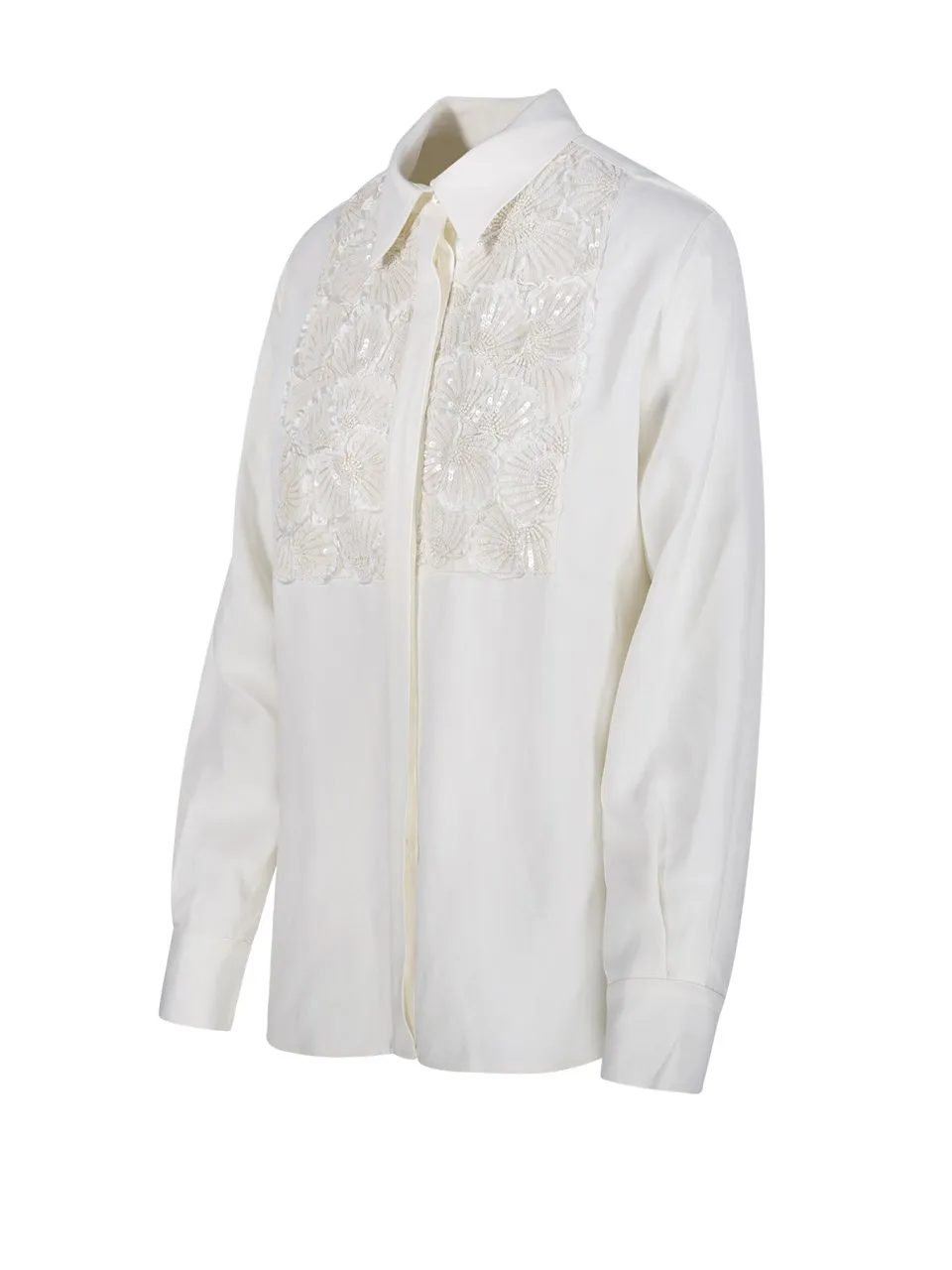 P.A.R.O.S.H. Sequin Embellished Long-Sleeved Shirt