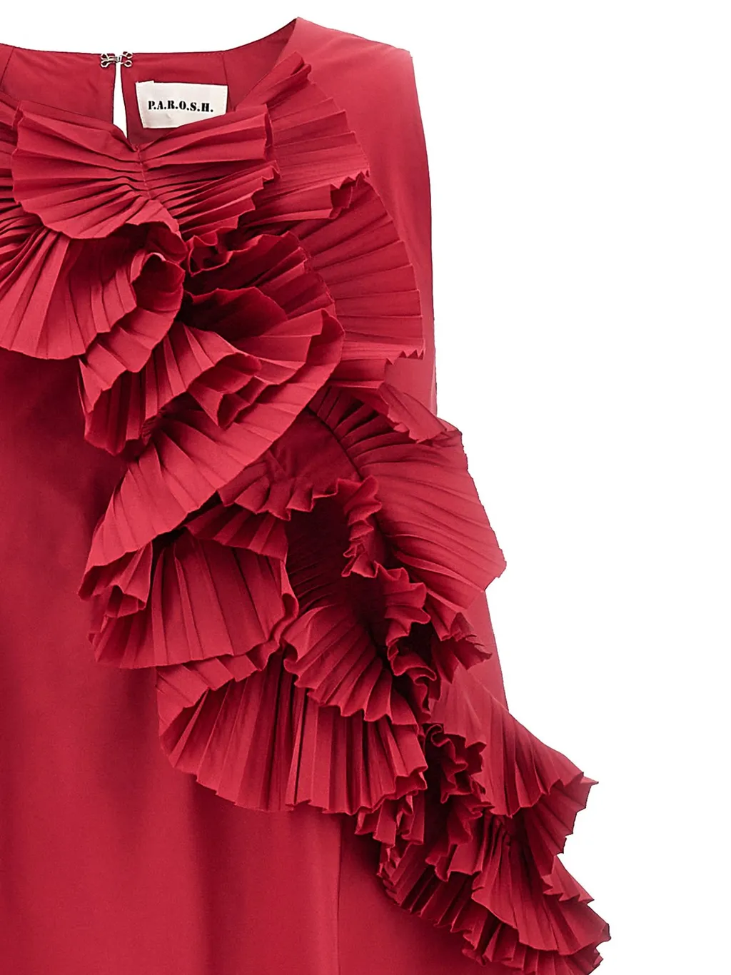 P.A.R.O.S.H. S Ruffle Detailed Sleeveless Dress