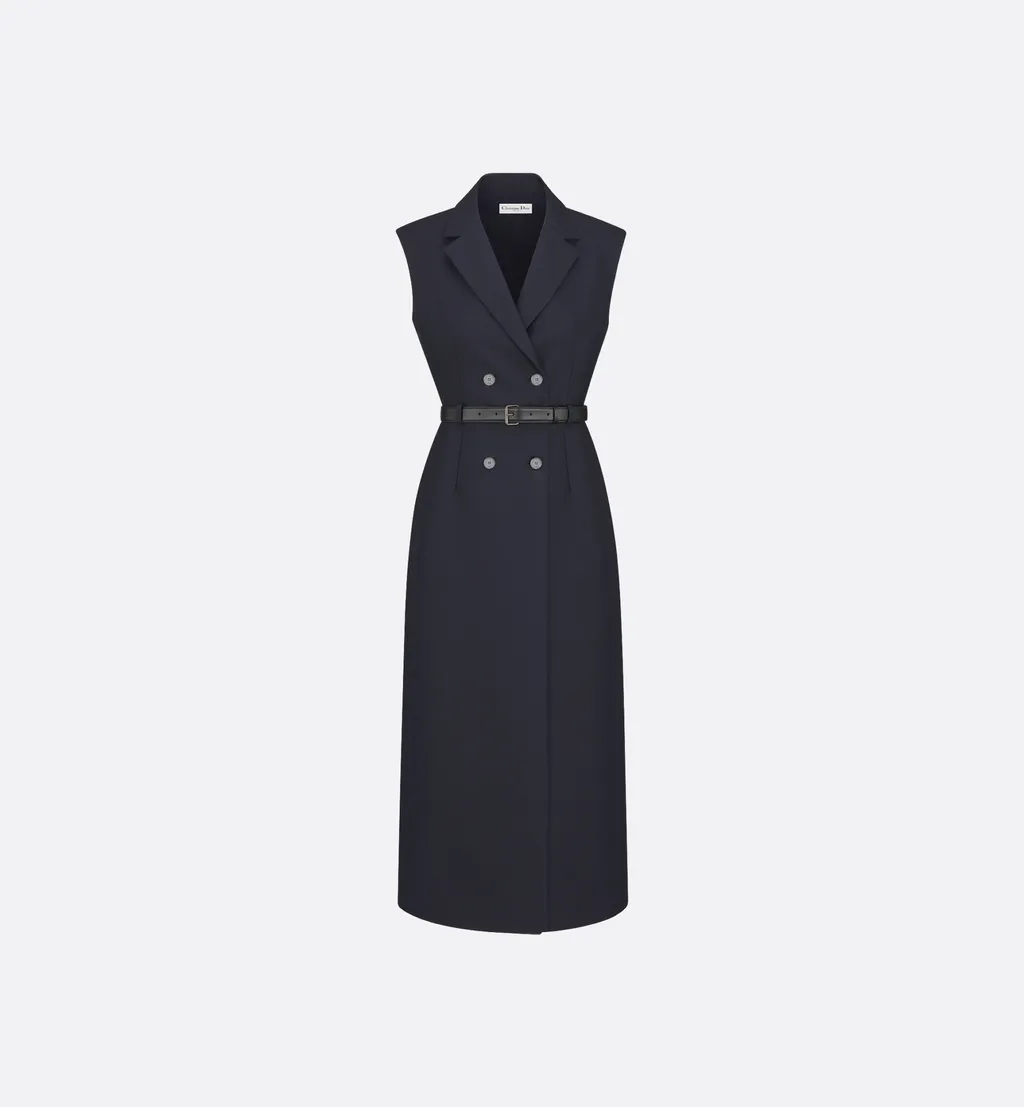 Mid-Length Belted Dress