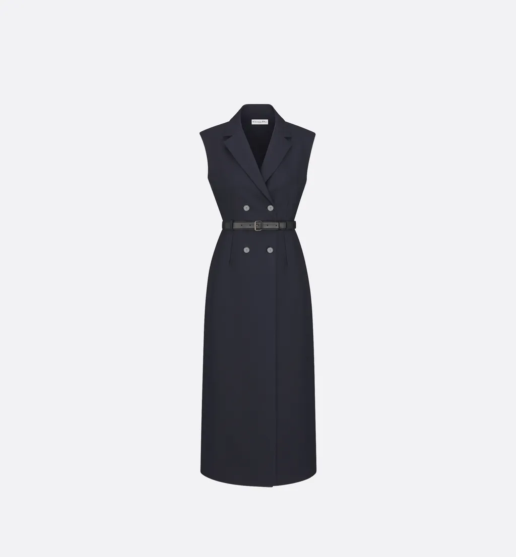 Mid-Length Belted Dress