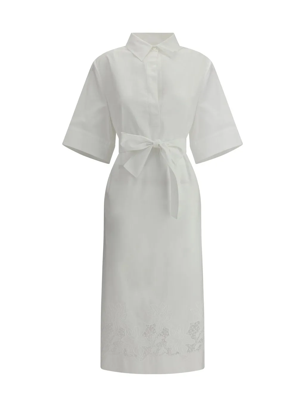 P.A.R.O.S.H. Floral Detailed Tie-Waist Dress
