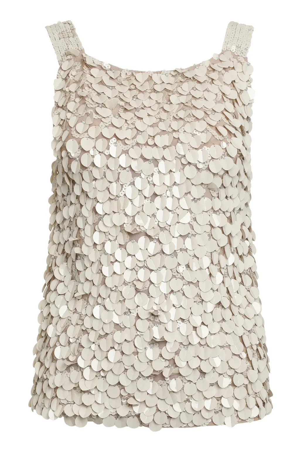 P.A.R.O.S.H. Sequin Embellished Tank Top