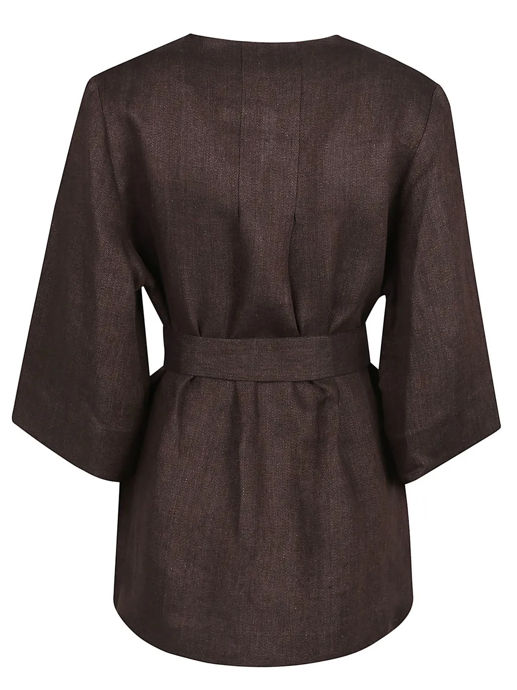 P.A.R.O.S.H. V-Neck Belted Blouse