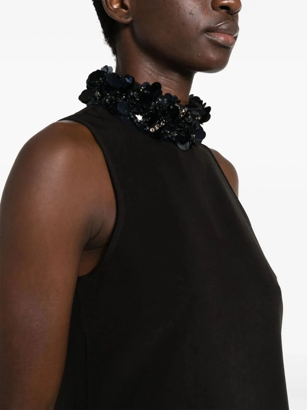 P.A.R.O.S.H. Embellished Collar Shift Dress