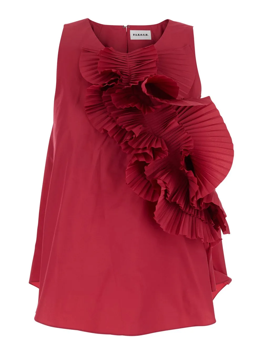 P.A.R.O.S.H. Ruffle Detailed Sleeveless Dress