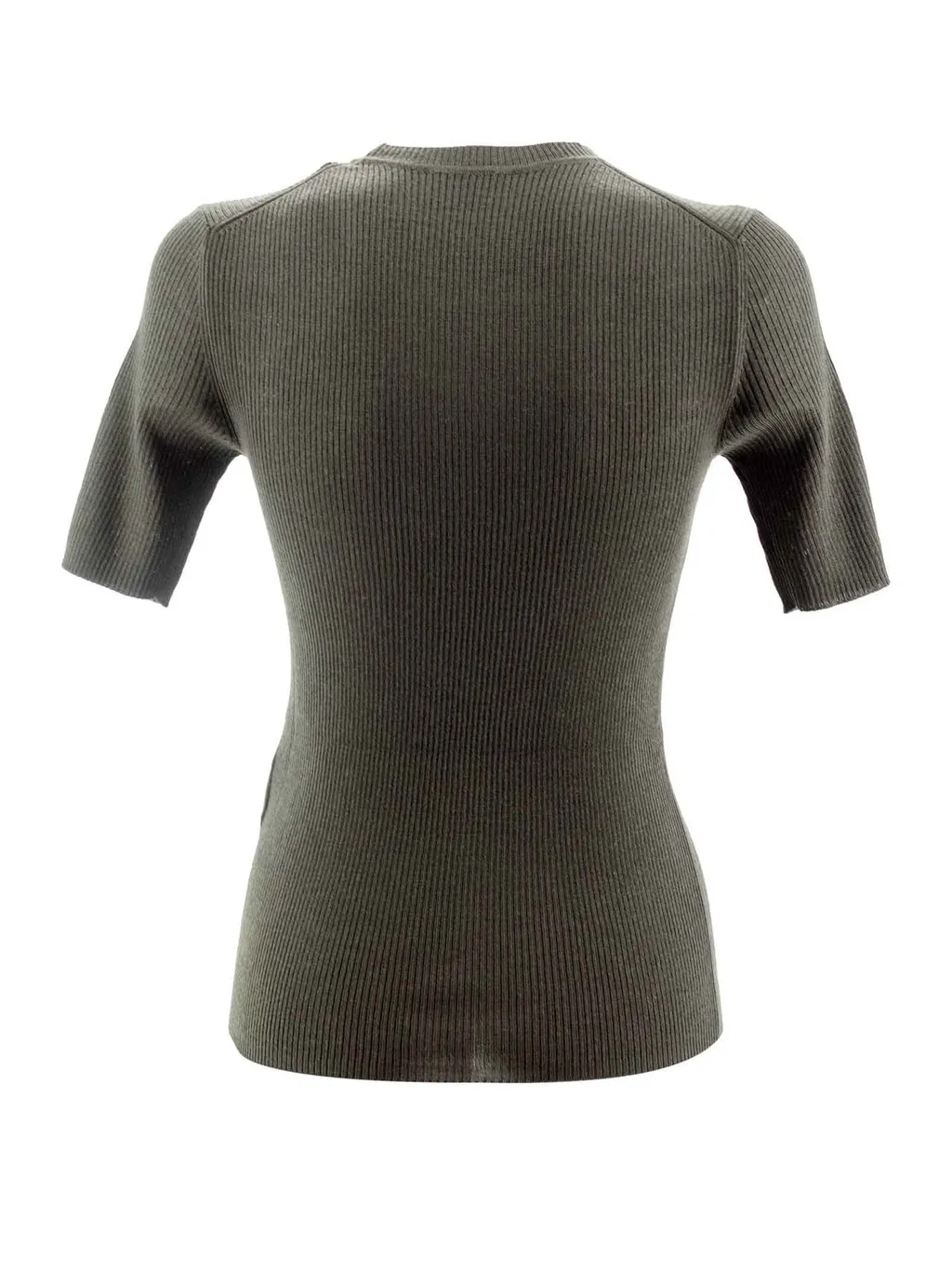 P.A.R.O.S.H. Short-Sleeved Crewneck Ribbed Top