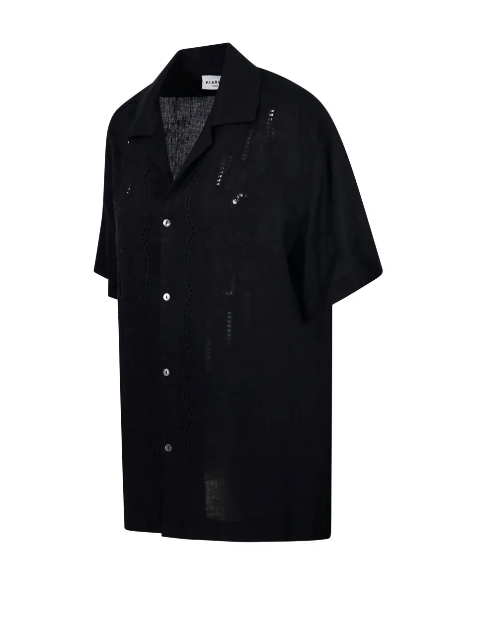 P.A.R.O.S.H. Floral Embroidered Oversized Shirt
