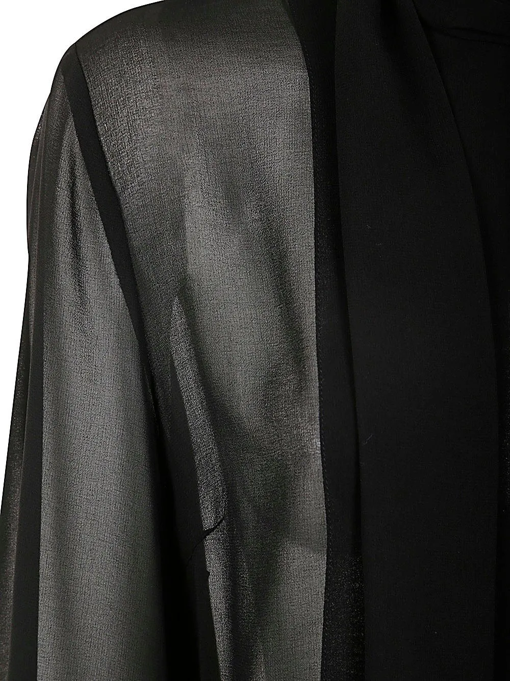 P.A.R.O.S.H. Pussy Bow Collar Long-Sleeved Shirt