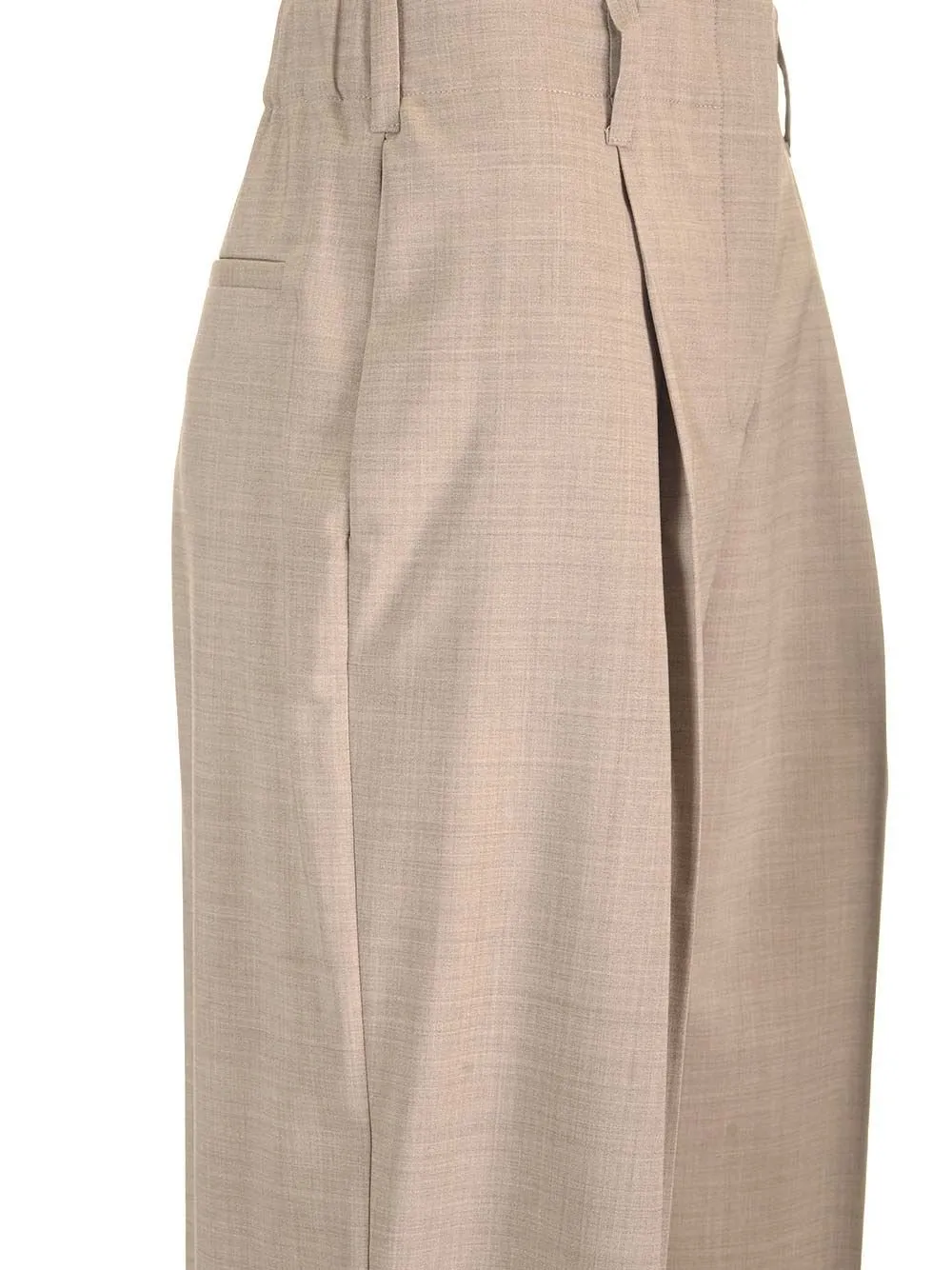 P.A.R.O.S.H. Pressed-Crease Straight-Leg Trousers