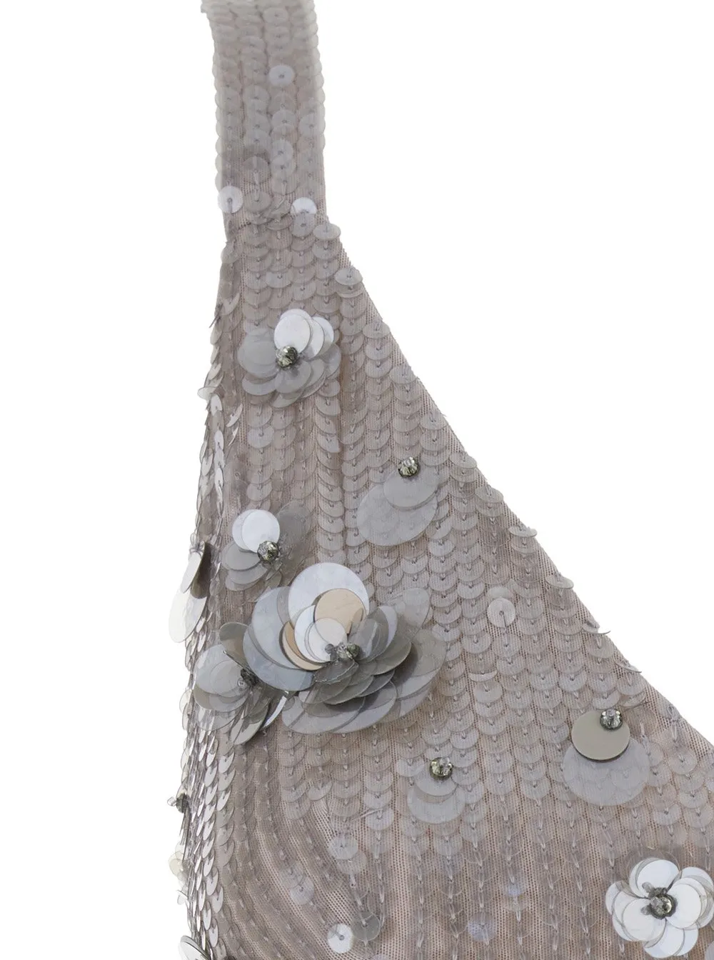 P.A.R.O.S.H. Sequin-Embellished Sleeveless Cropped Top