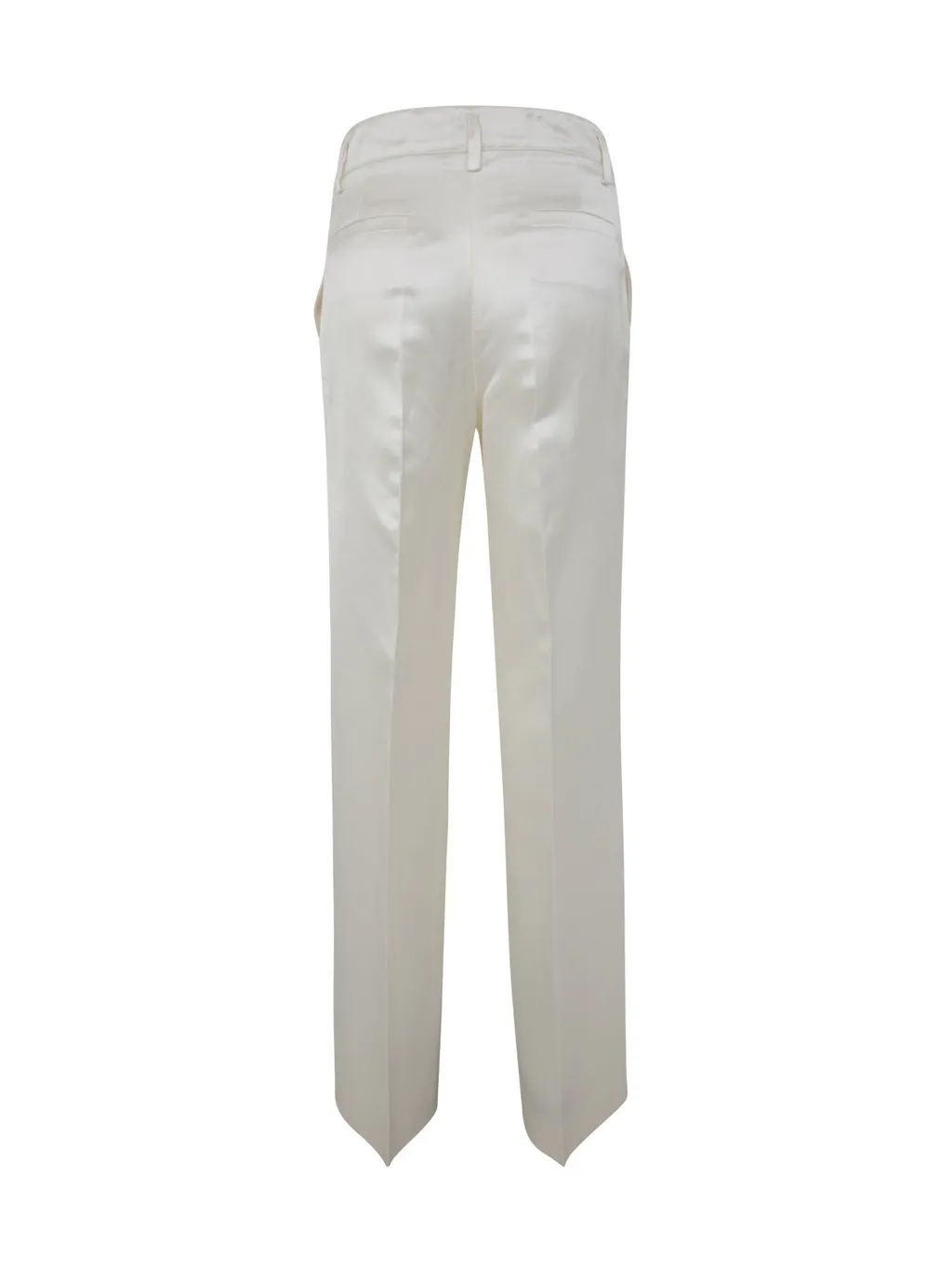 P.A.R.O.S.H. Pressed Crease Satin Wide Leg Trousers