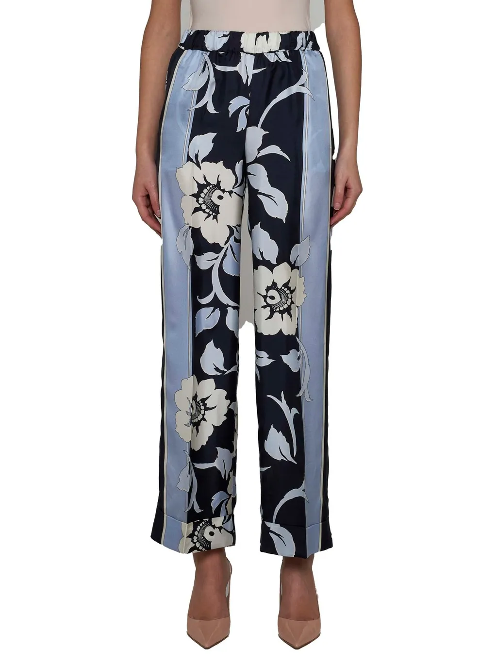 P.A.R.O.S.H. Floral Printed Trousers