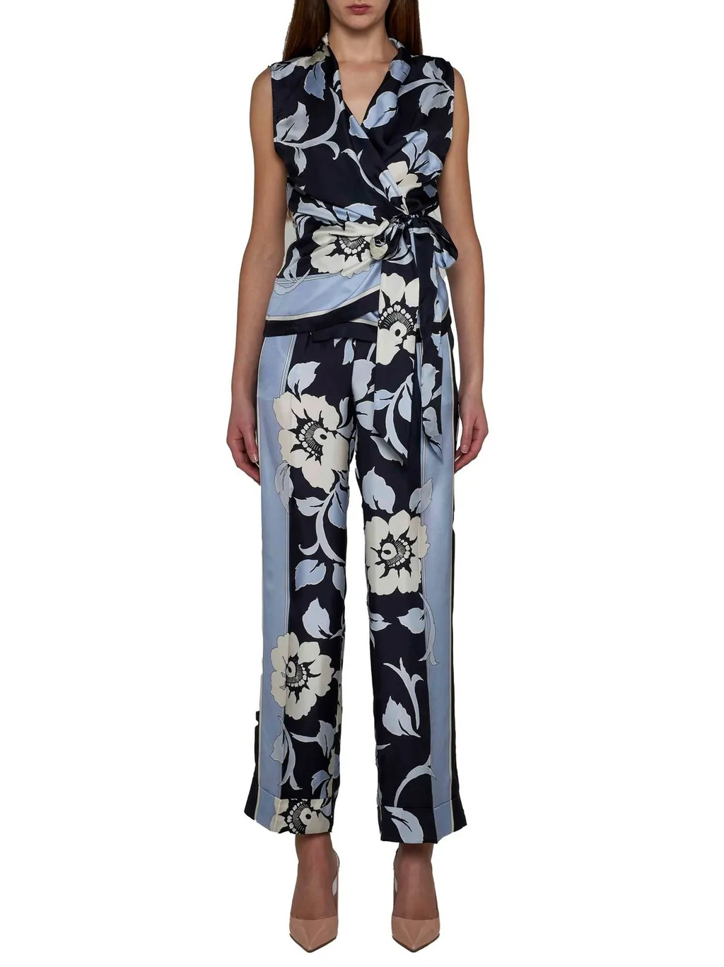 P.A.R.O.S.H. Floral Printed Trousers