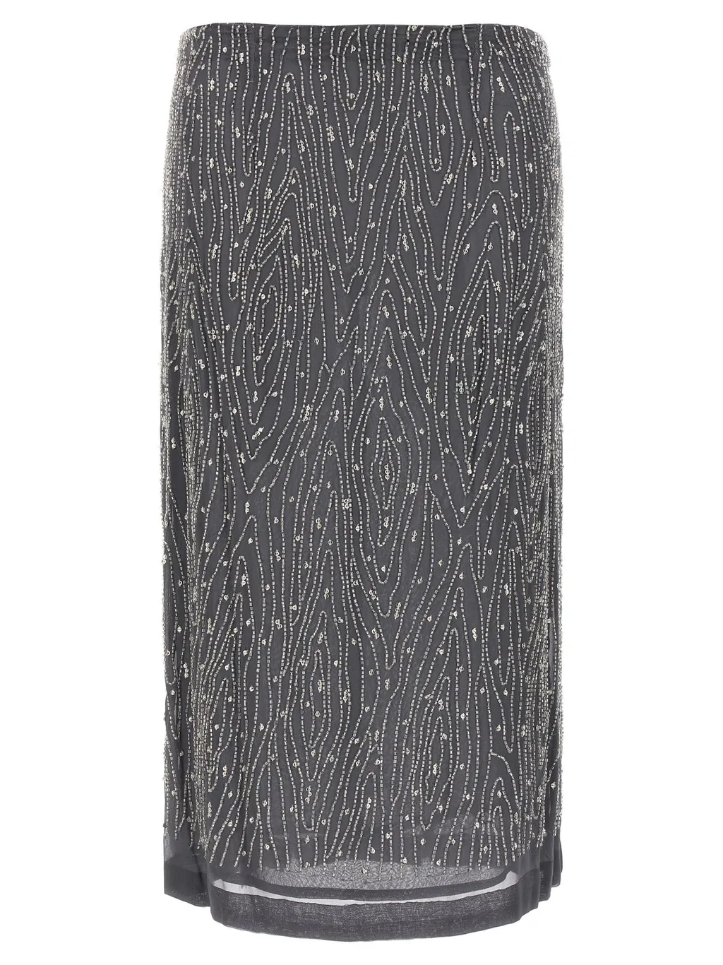 P.A.R.O.S.H. Sequin Embellished Midi Skirt