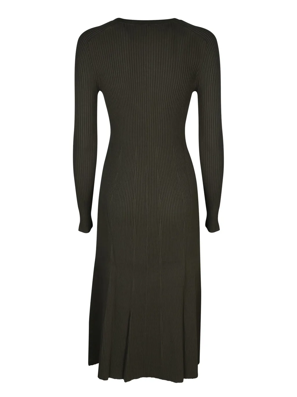 P.A.R.O.S.H. Crewneck Ribbed-Knit Midi Dress
