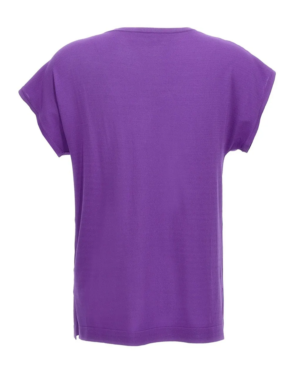 P.A.R.O.S.H. U-Neck Straight Hem T-Shirt
