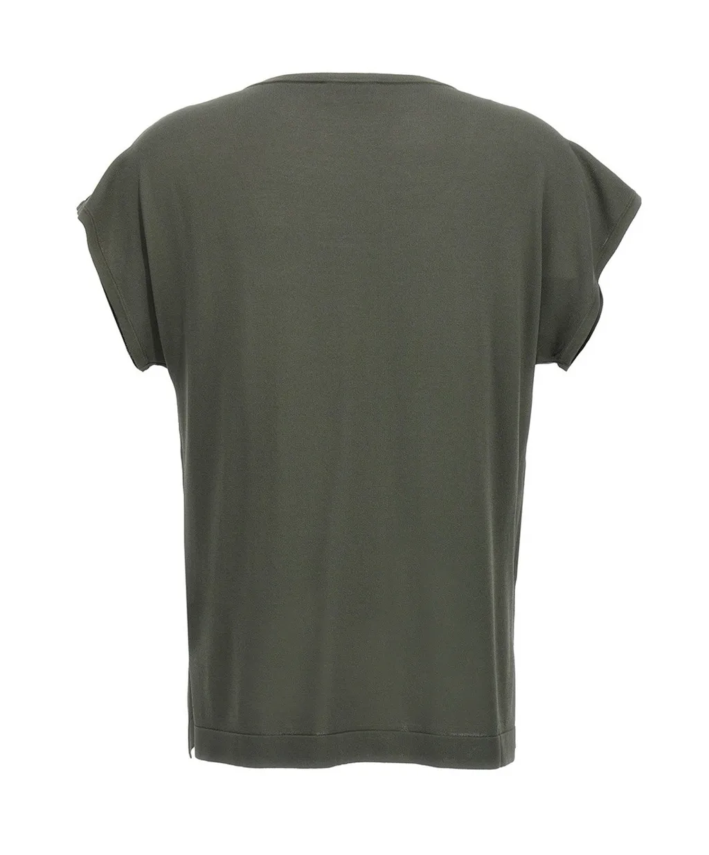P.A.R.O.S.H. U-Neck Straight Hem T-Shirt