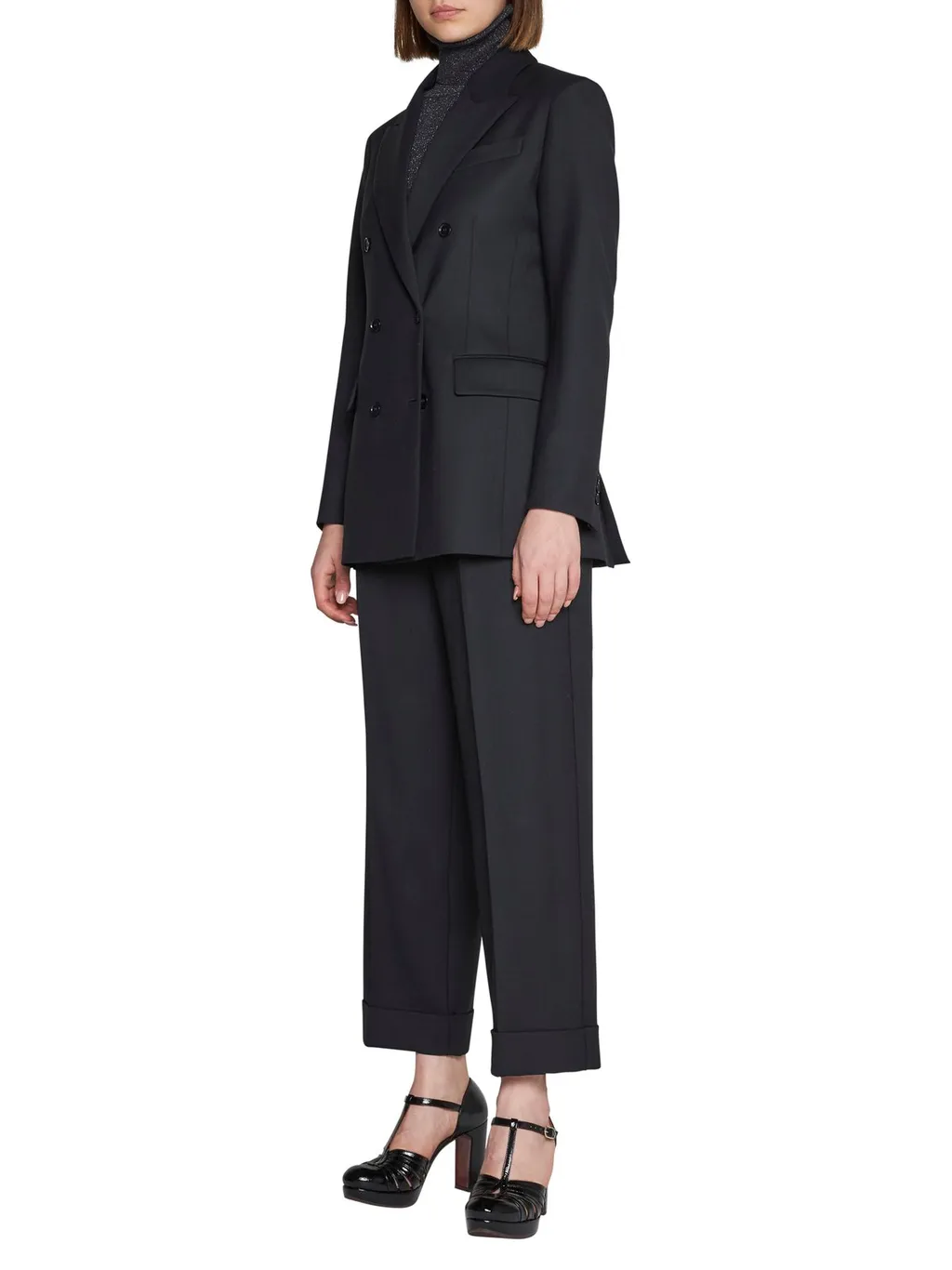 P.A.R.O.S.H. Paperbag Waist Straight Leg Trousers