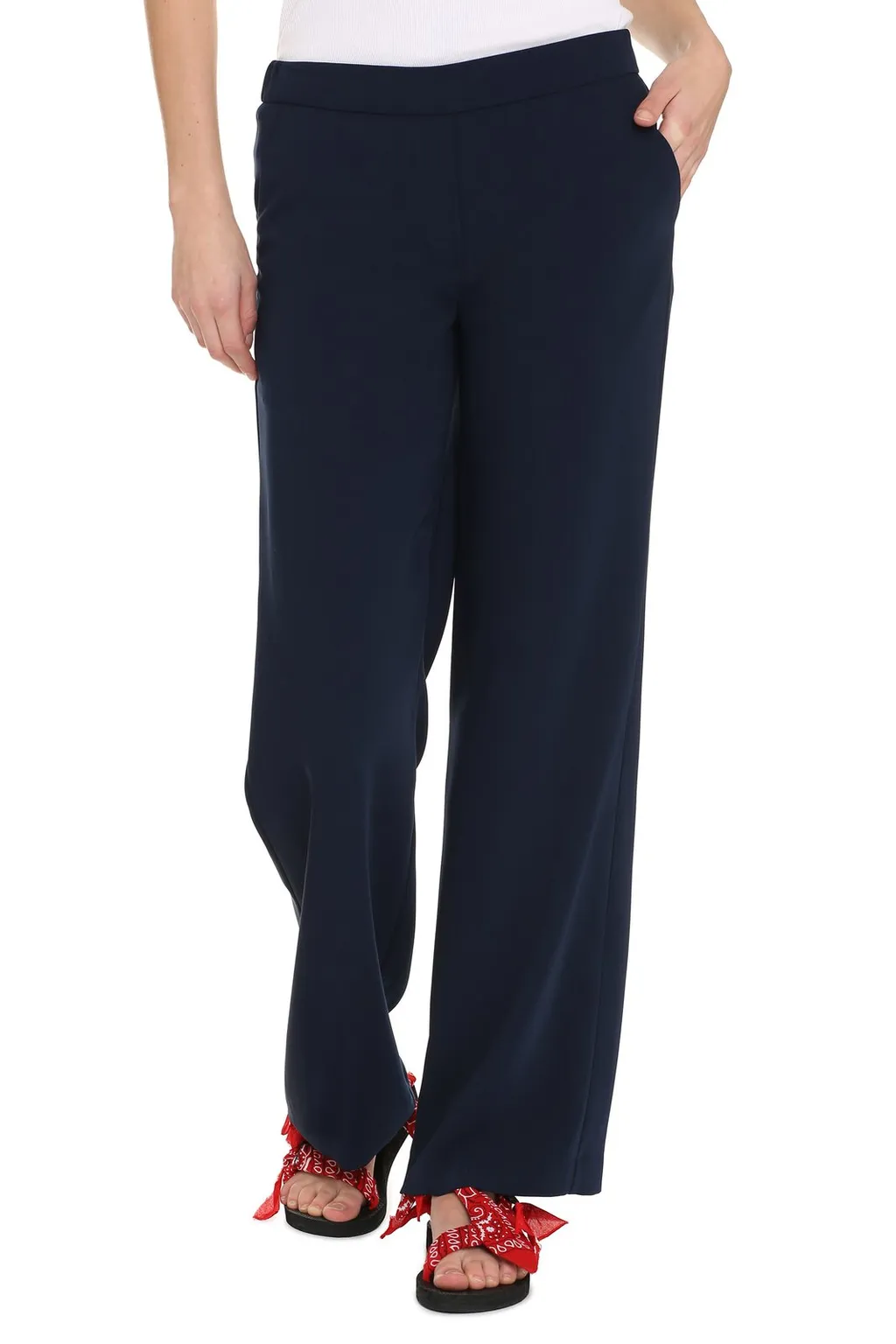 P.A.R.O.S.H. Mid-Rise Straight-Leg Trousers