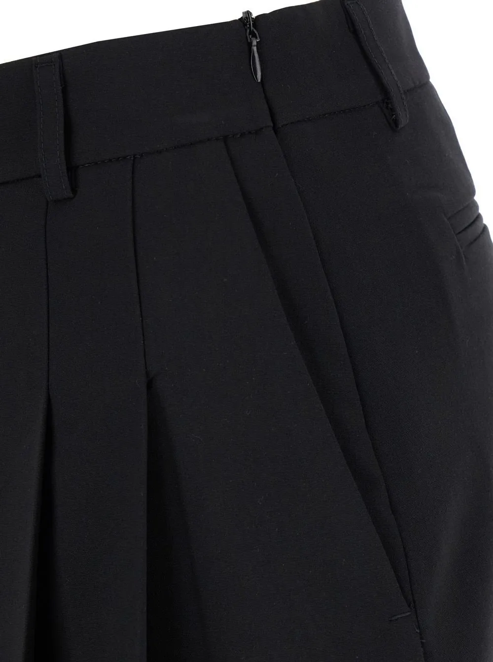 Plain Pleated Miniskirt
