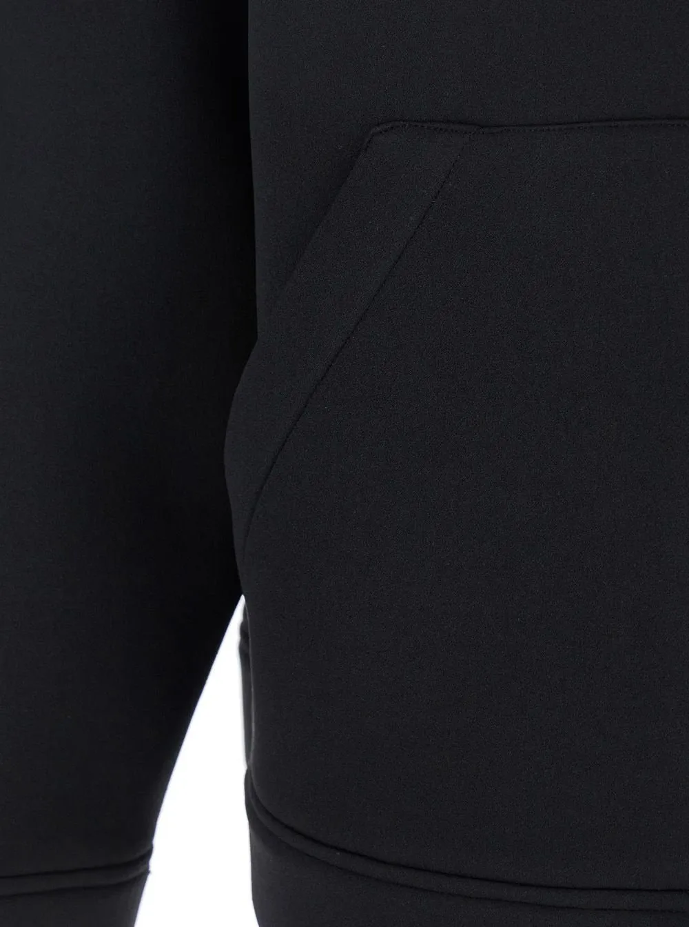 Plain Tech Fabric Hooded Jacket