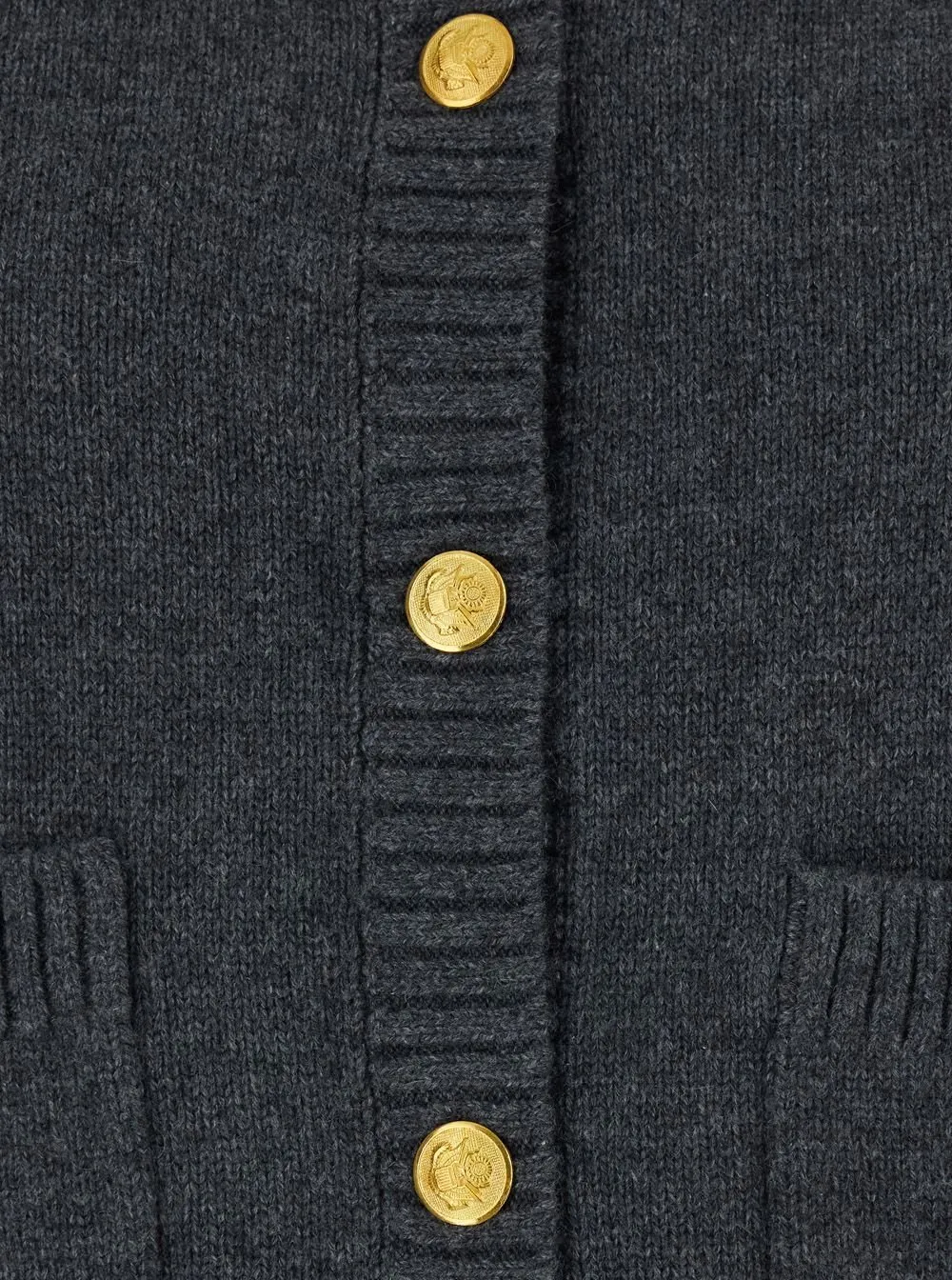 Plain Jeweled Button Cardigan