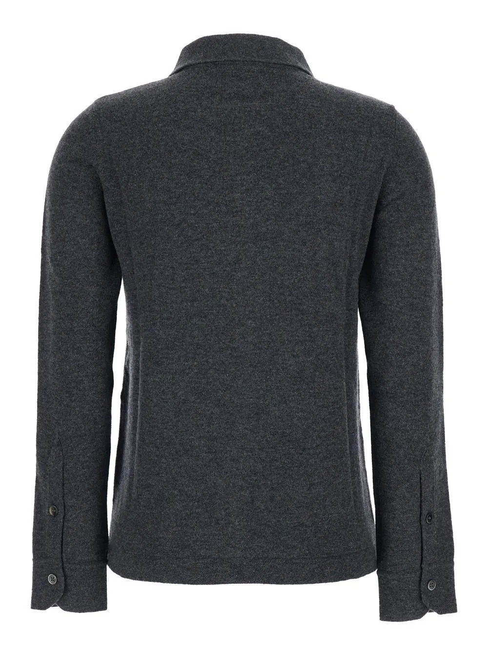 Plain Polo Collar Cashmere Knitwear