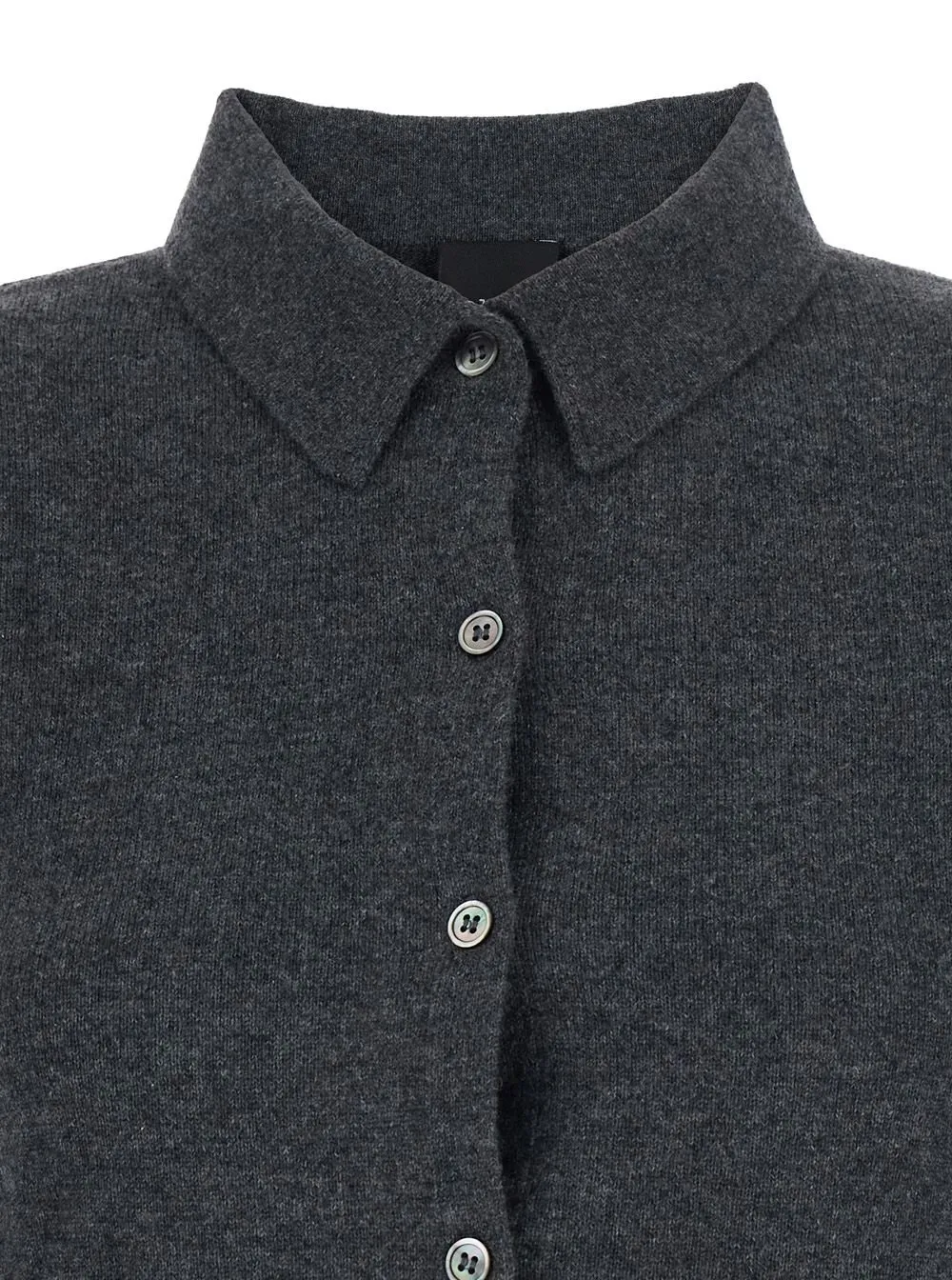 Plain Polo Collar Cashmere Knitwear