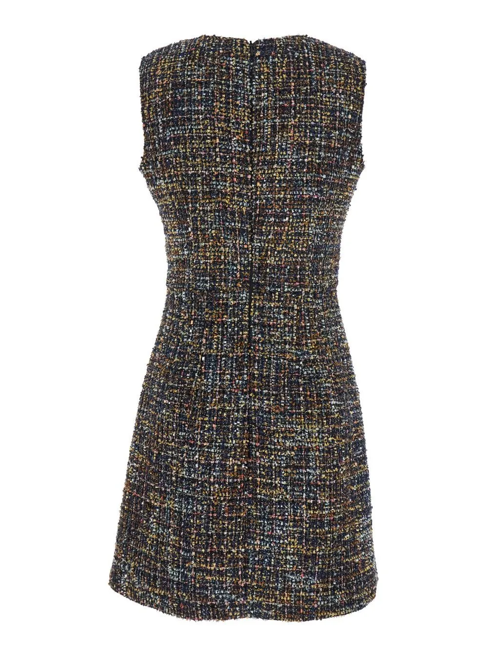 Plain Tweed Patterned Dress