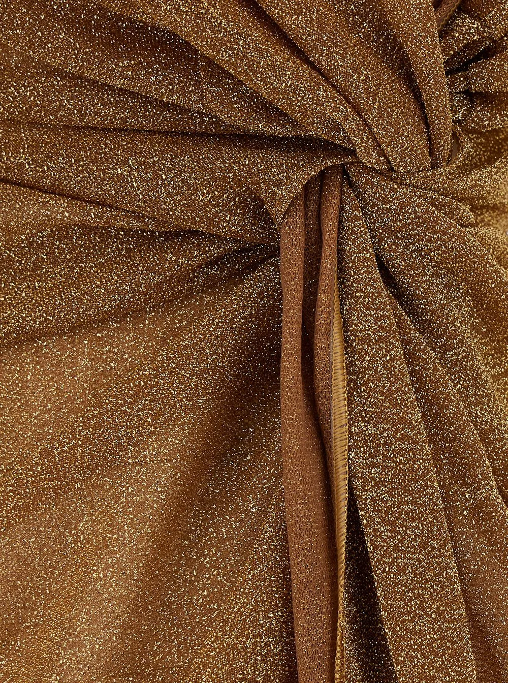 OsÉRee LumiÈRe One-Shoulder Asymmetric Sleeveless Dress