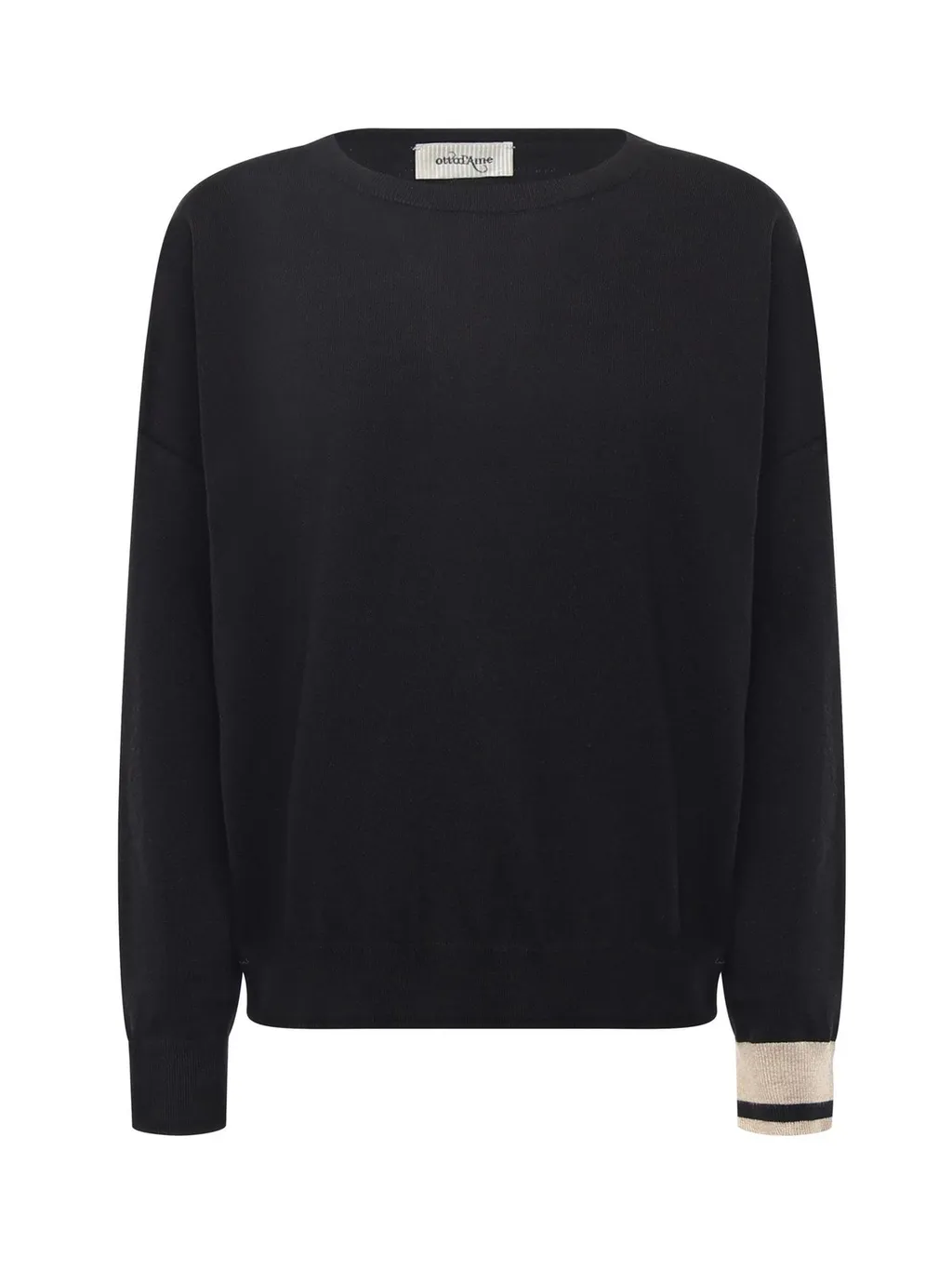 Ottod'ame Ribbed Crew Neck Sweater
