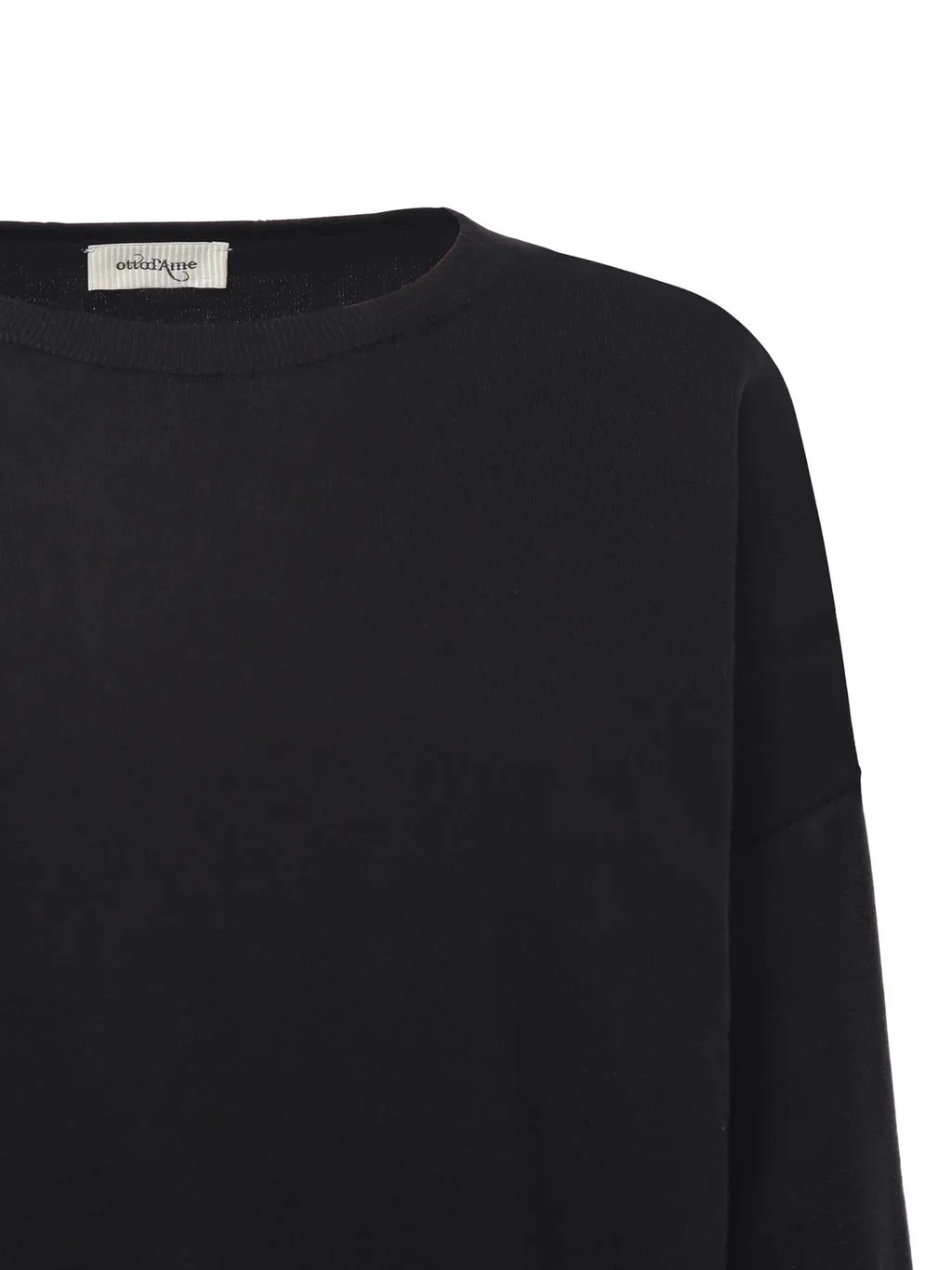 Ottod'ame Ribbed Crew Neck Sweater