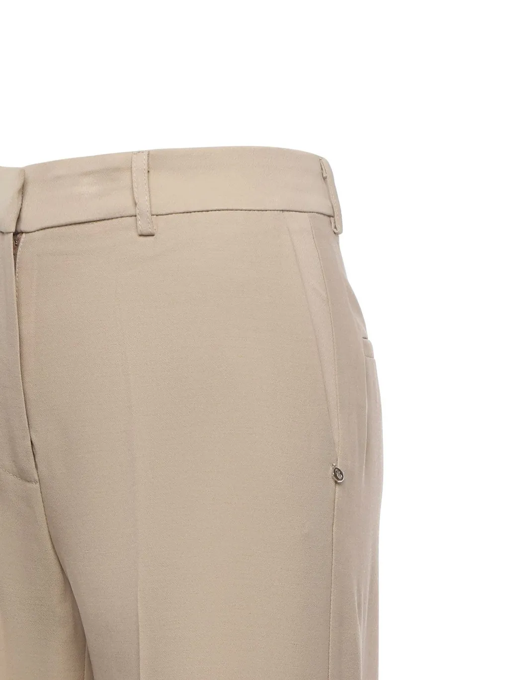 Ottod'ame High-Waist Straight-Leg Pants
