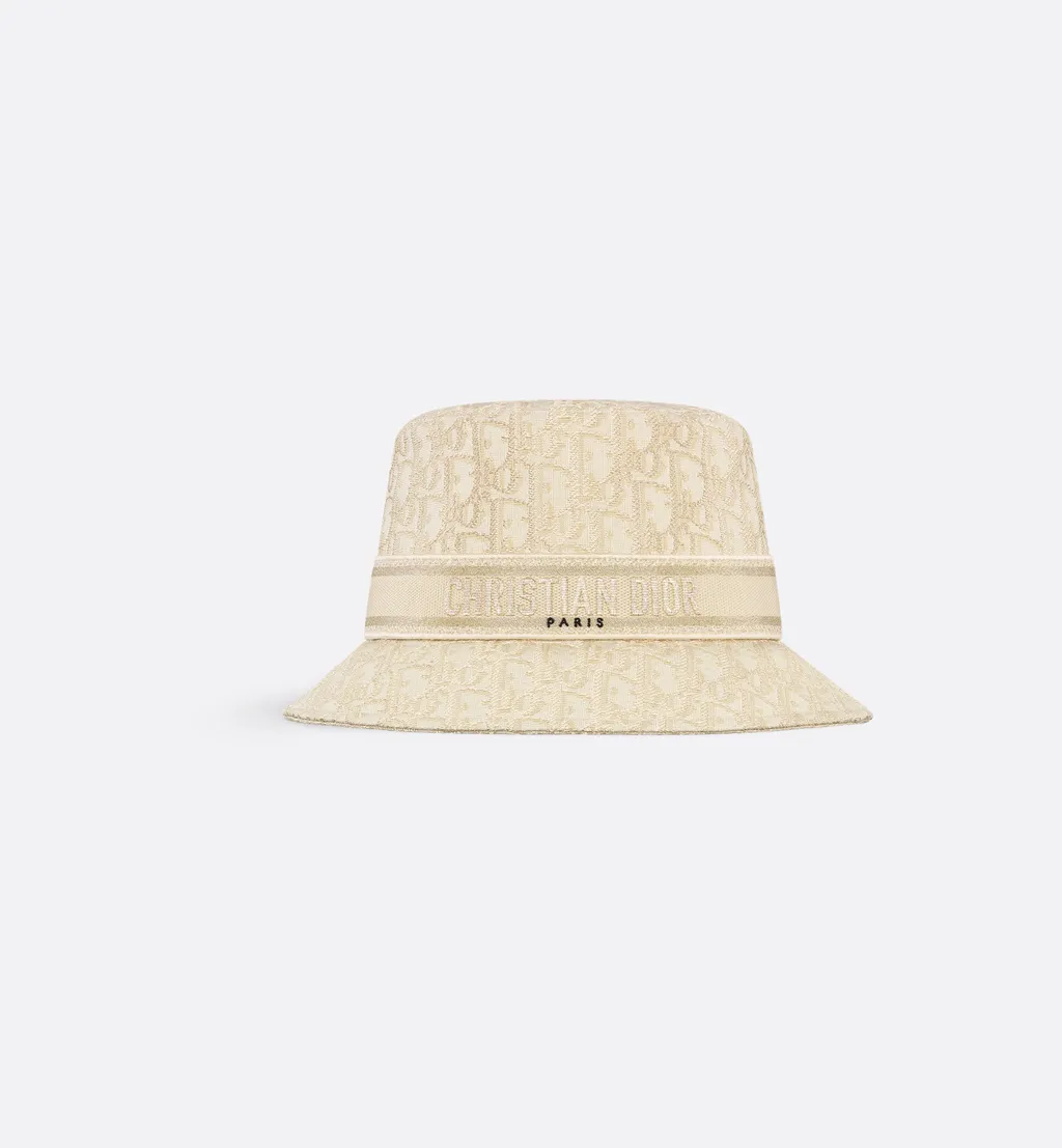 Dior Oblique D-Bobby Small-Brim Bucket Hat