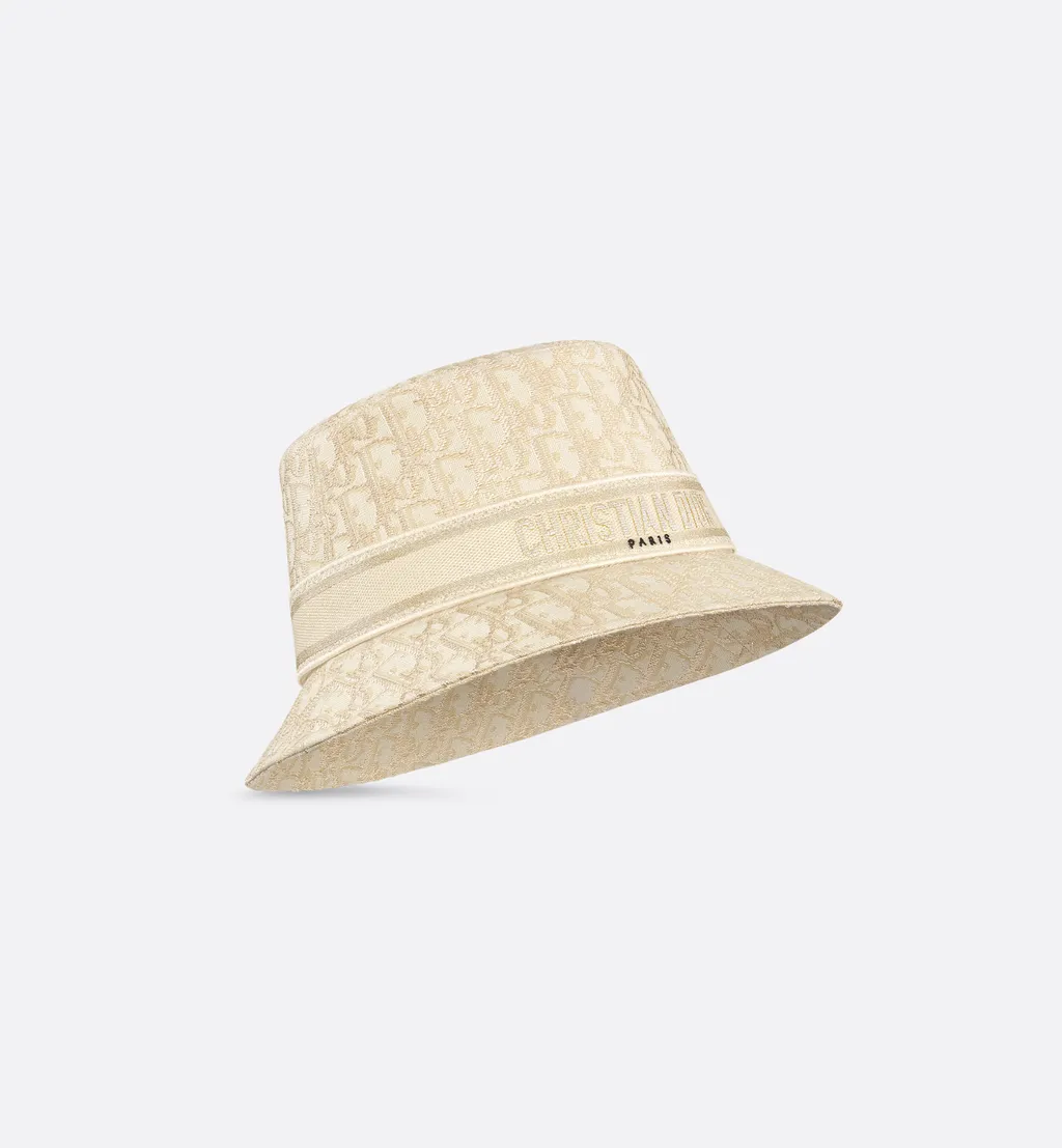 Dior Oblique D-Bobby Small-Brim Bucket Hat
