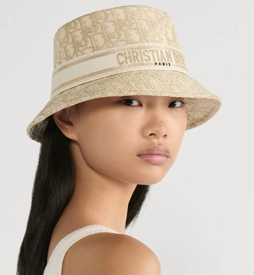 Dior Oblique D-Bobby Small-Brim Bucket Hat