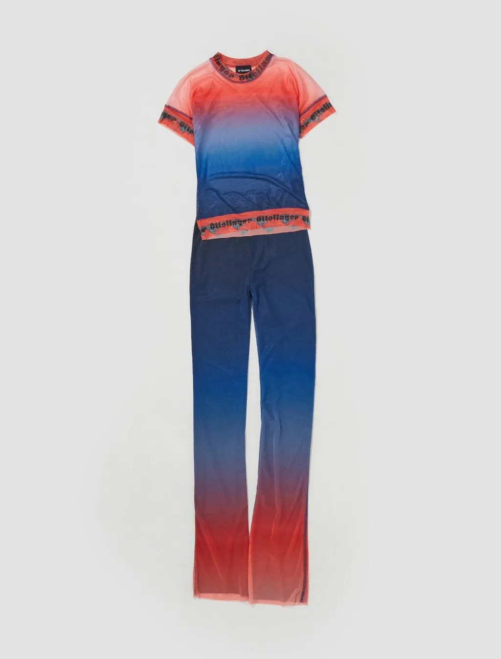 Ottolinger Logo Mesh Flared Pants
