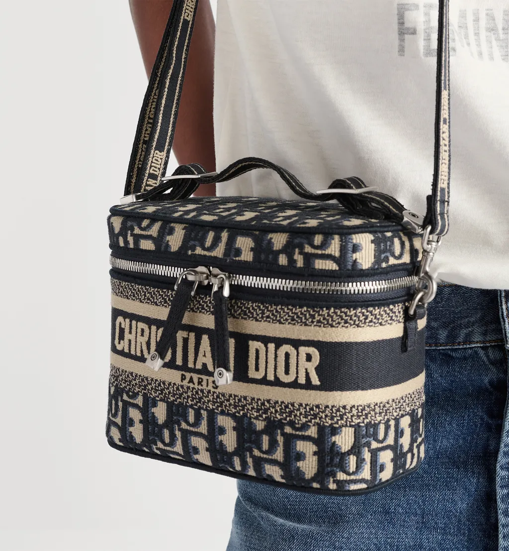 Small Diortravel Vanity Case With Shoulder Strap