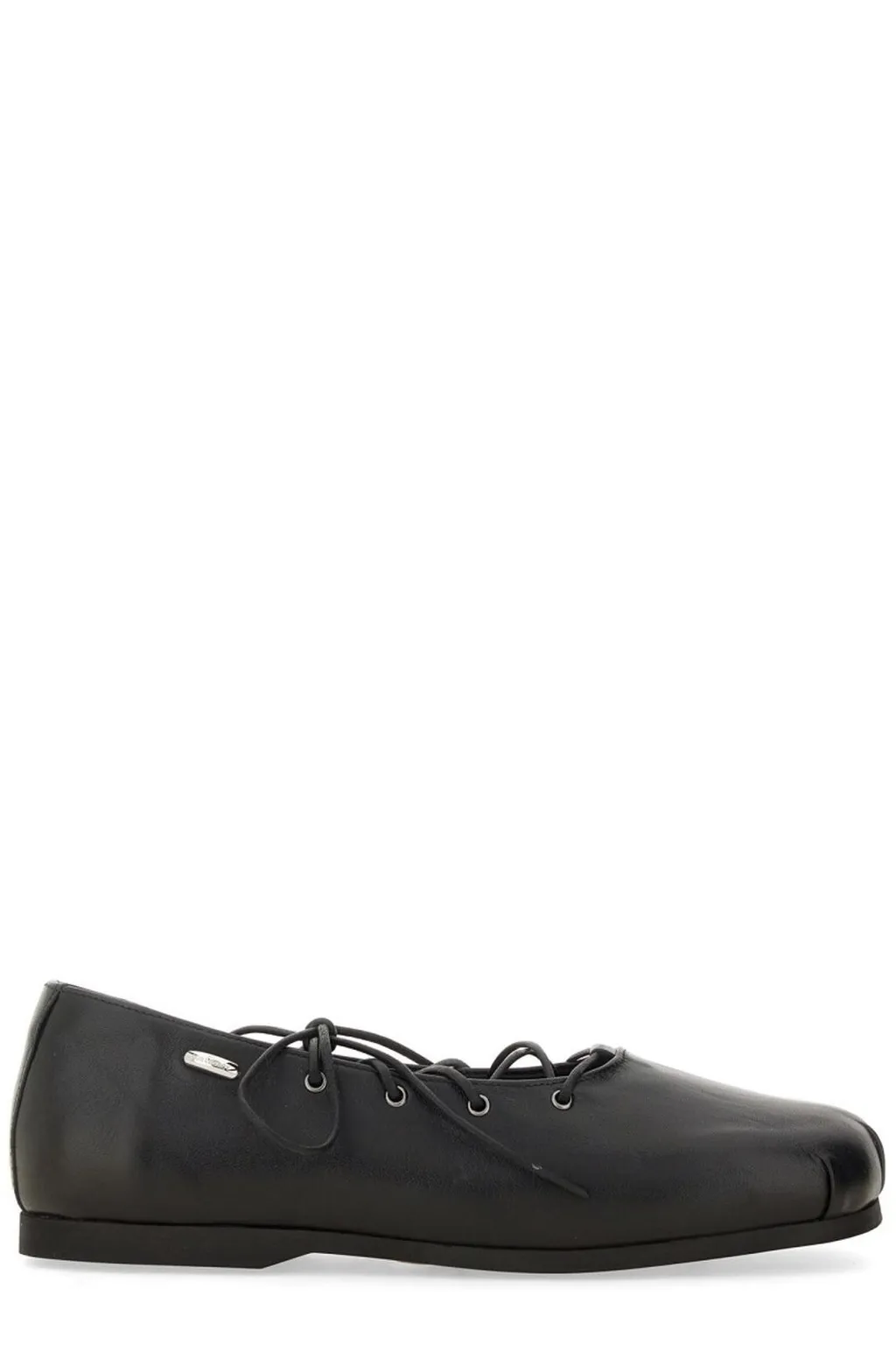 Our Legacy Square-Toe Lace-Up Ballerina Flats