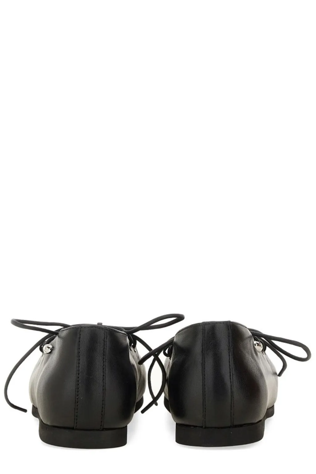 Our Legacy Square-Toe Lace-Up Ballerina Flats