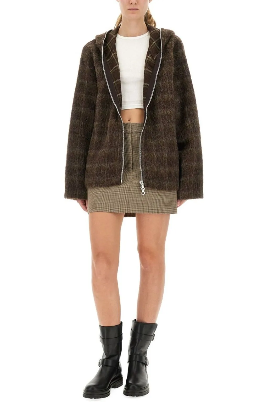 Our Legacy Dorf Check Full Zip Hood Jacket