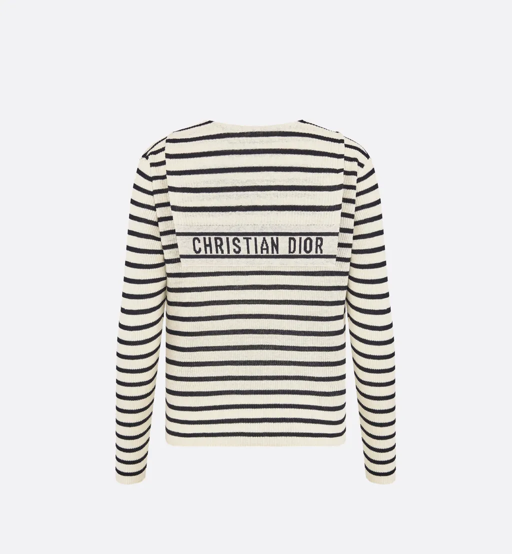 Dioriviera Sweater With Lace-Up Neckline