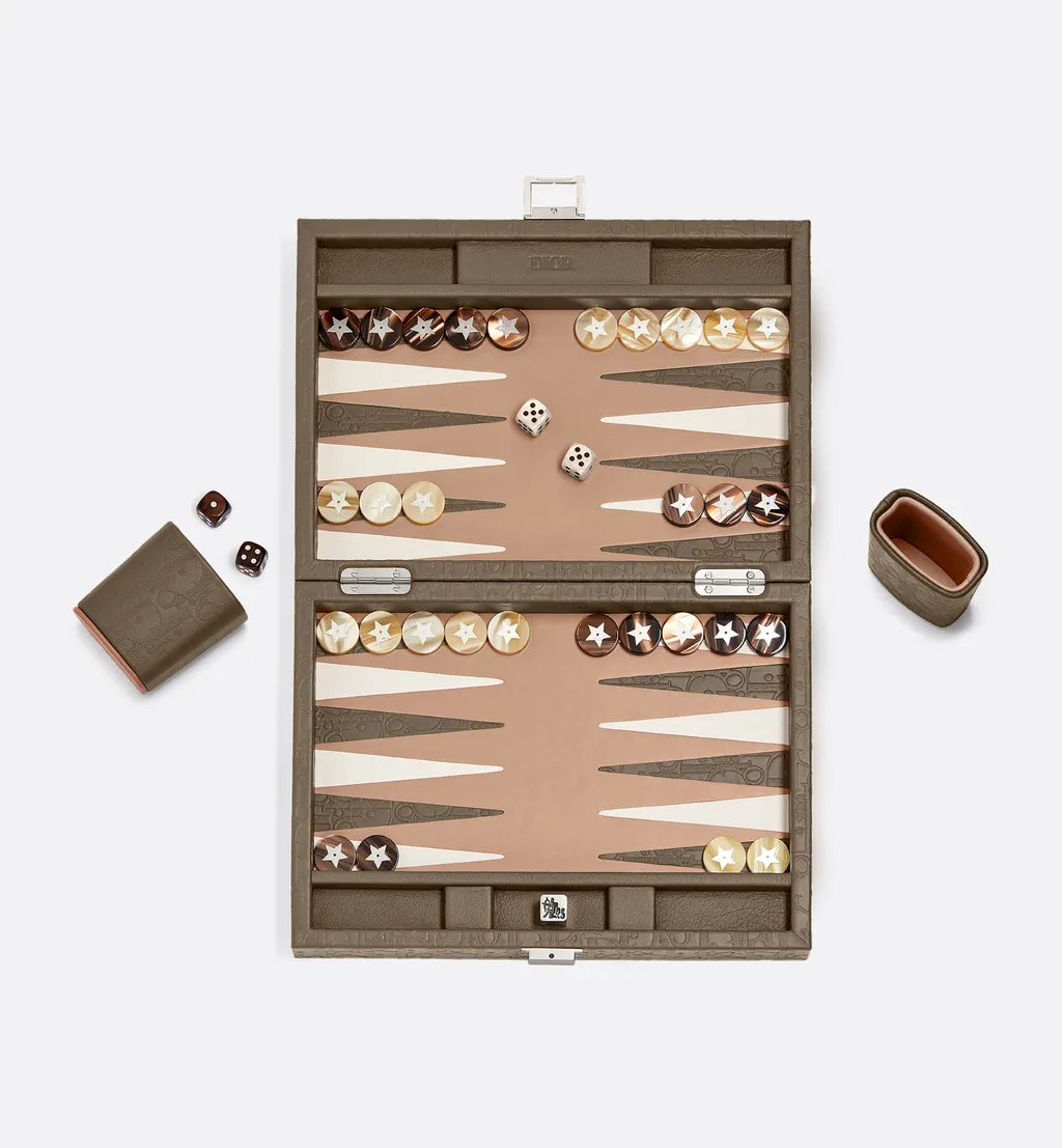 Small Leather Backgammon