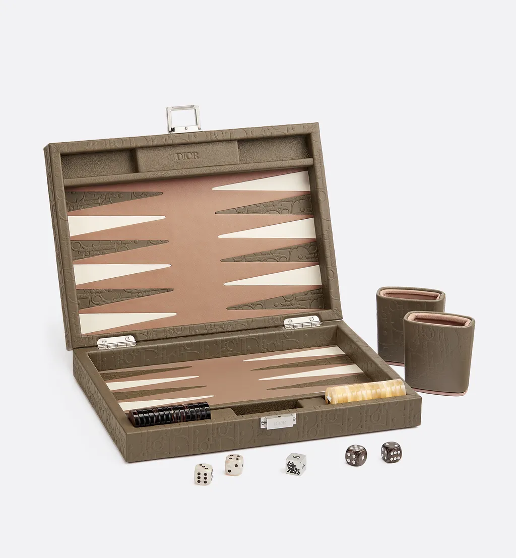Small Leather Backgammon
