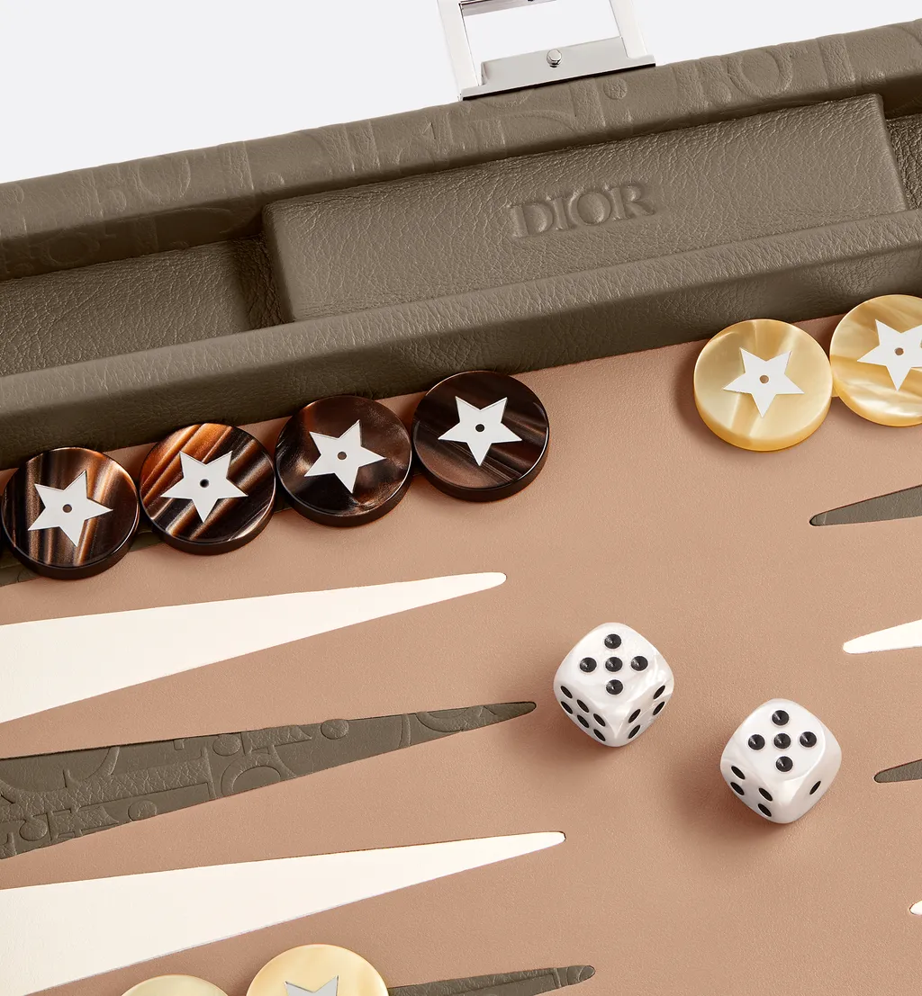 Small Leather Backgammon