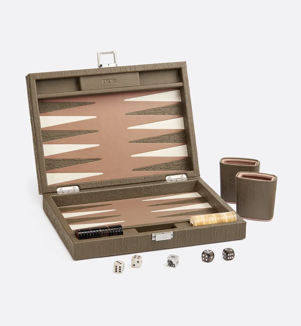 Small Leather Backgammon