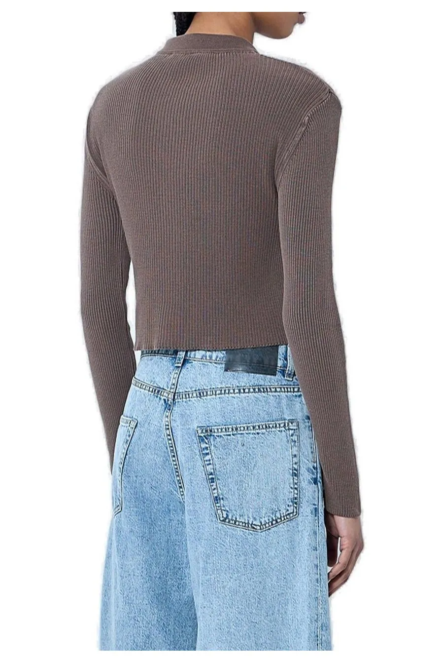 Our Legacy Mazzy Ribbed Knit Polo Shirt