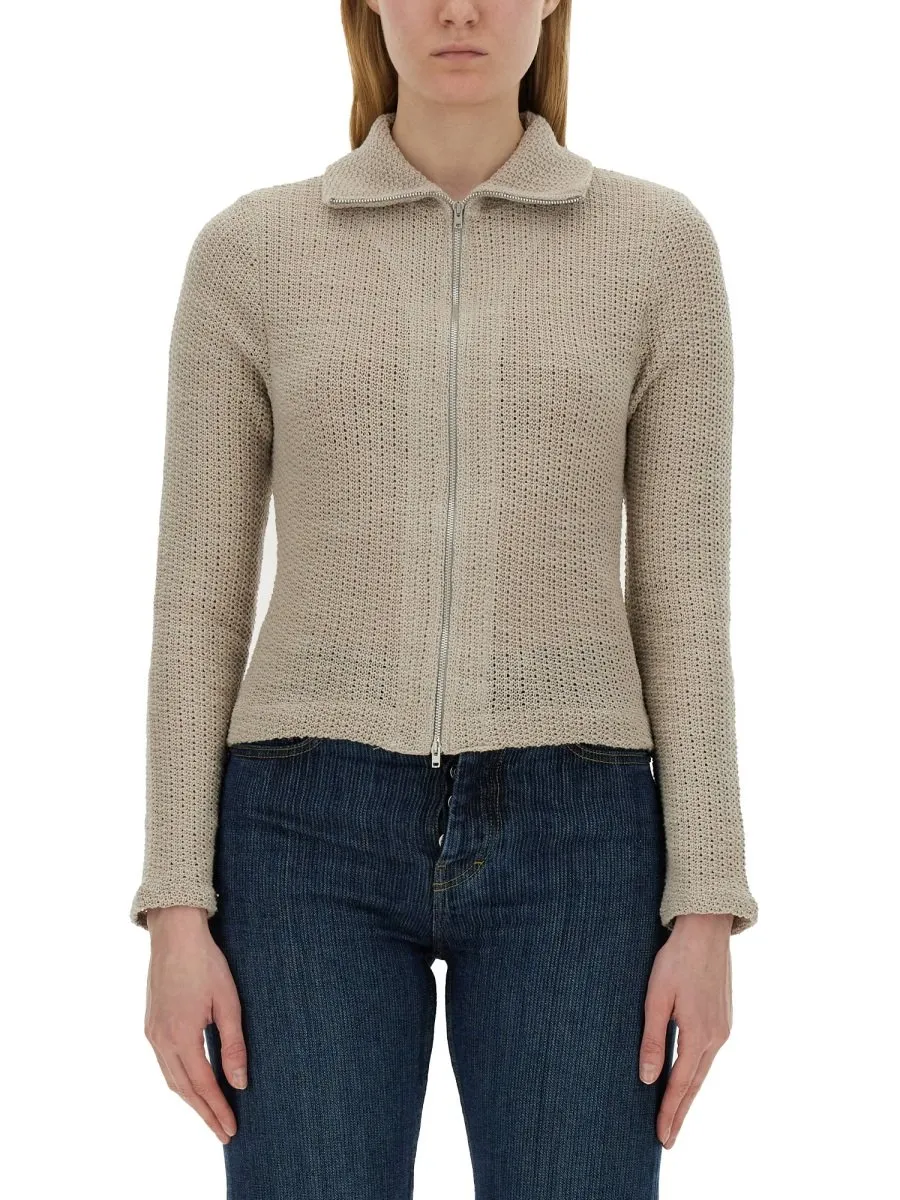 Our Legacy Slim Zip Long Sleeve Jumper
